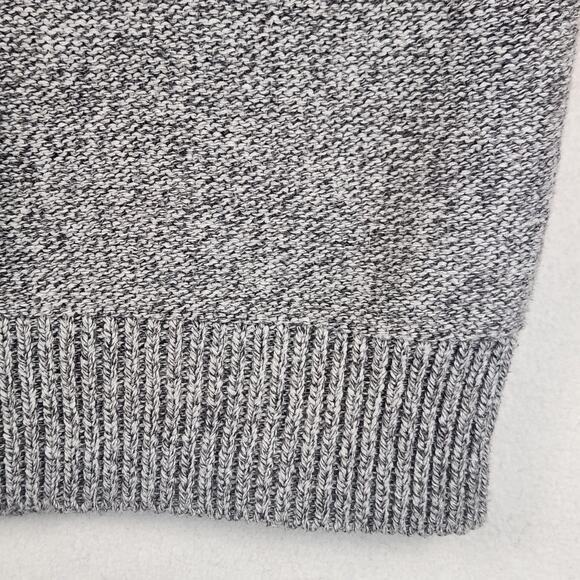 Prana North Loop Hooded Sweater Men’s SZ LG Knitted Gray Organic Cotton Slim - Picture 8 of 16